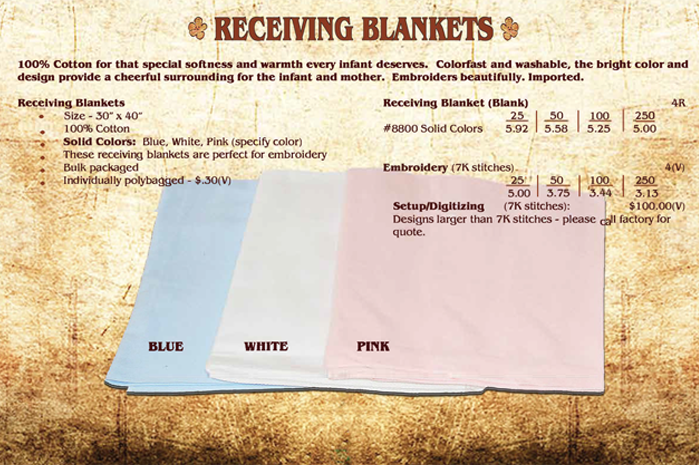 Receiving Blankets